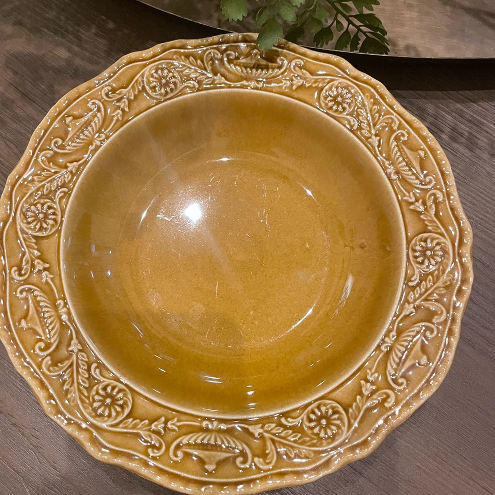 VTG Canonsburg Pottery Regency dinner plate (1)